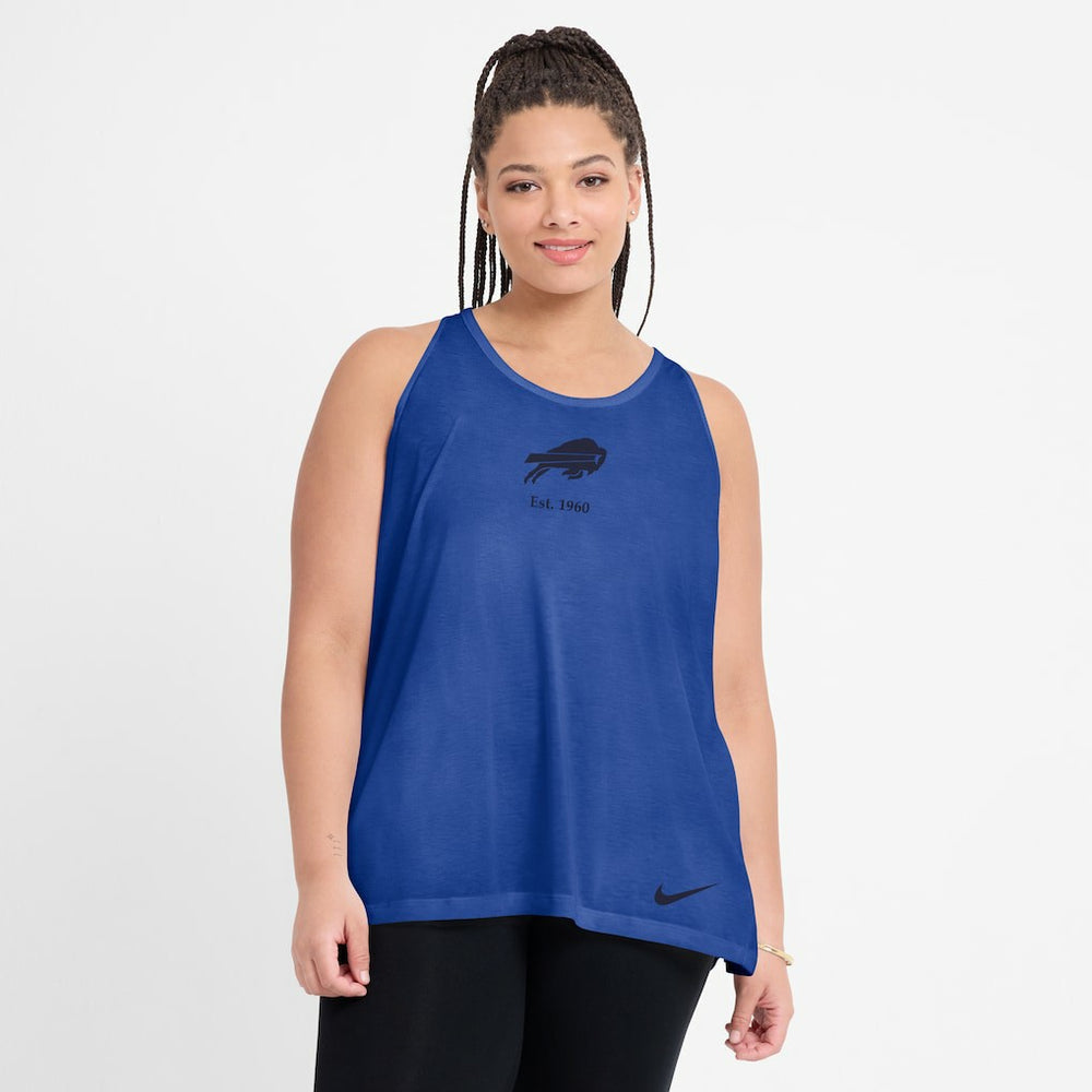 Buffalo Bills Women's Glory Open-Back Crisscross Dri-FIT Tank Top - Royal discount