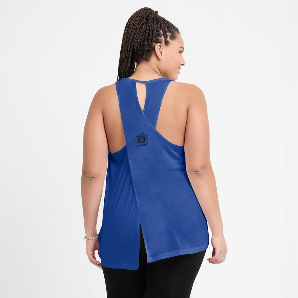 Buffalo Bills Women's Glory Open-Back Crisscross Dri-FIT Tank Top - Royal discount