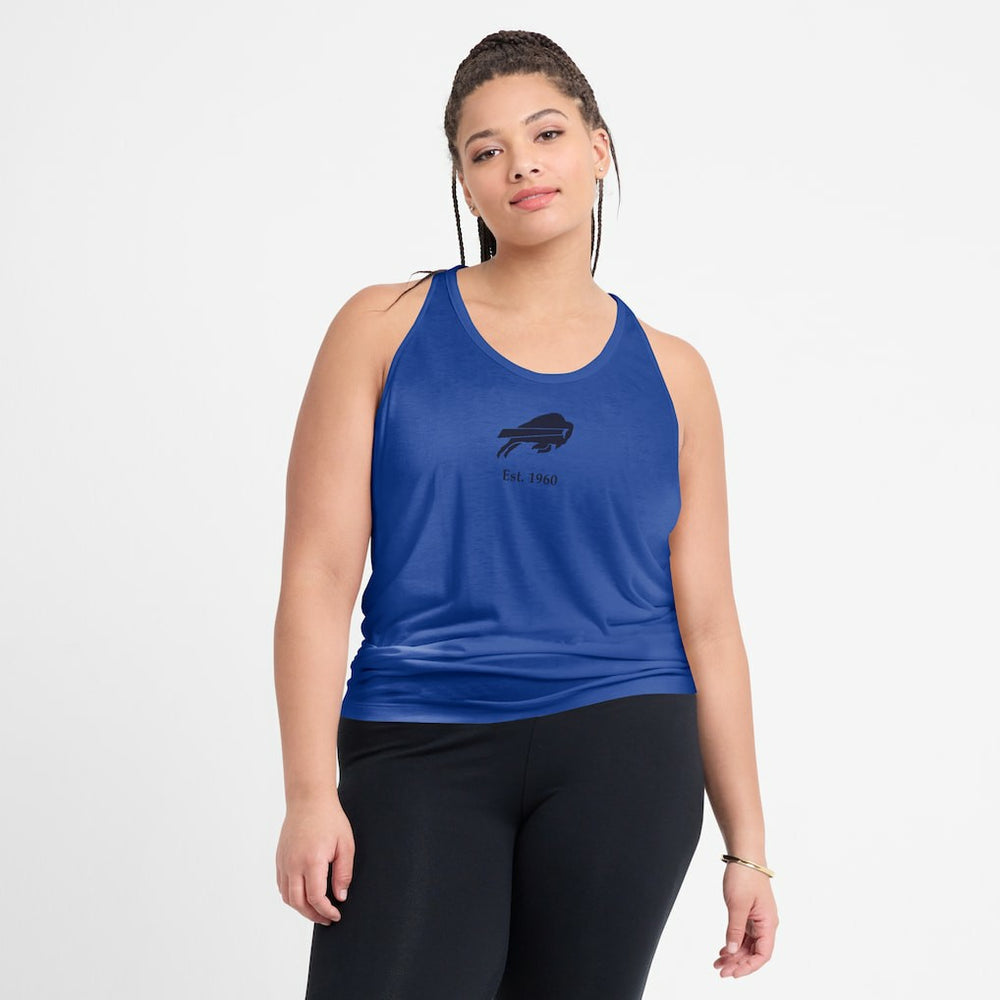 Buffalo Bills Women's Glory Open-Back Crisscross Dri-FIT Tank Top - Royal discount