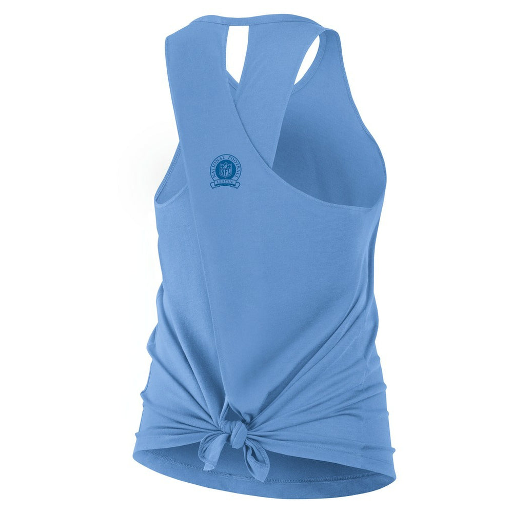 Los Angeles Chargers Women's Glory Open-Back Crisscross Dri-FIT Tank Top - Powder Blue sale