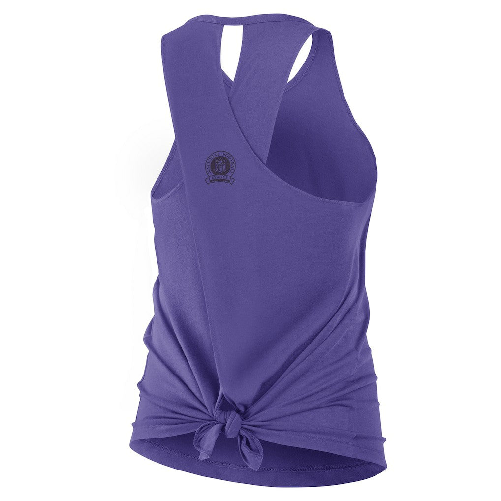 Baltimore Ravens Women's Glory Open-Back Crisscross Dri-FIT Tank Top - Purple for sale