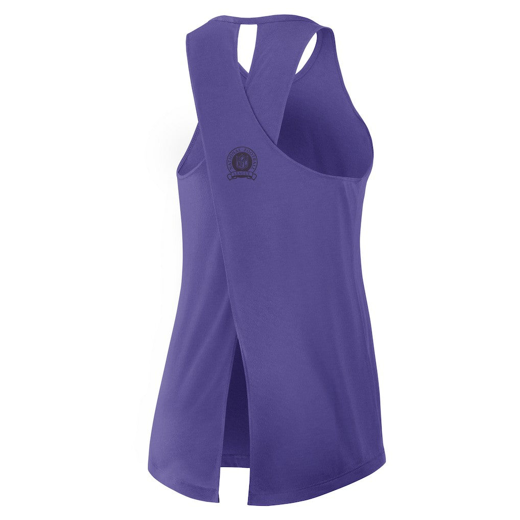 Minnesota Vikings Women's Glory Open-Back Crisscross Dri-FIT Tank Top - Purple sale