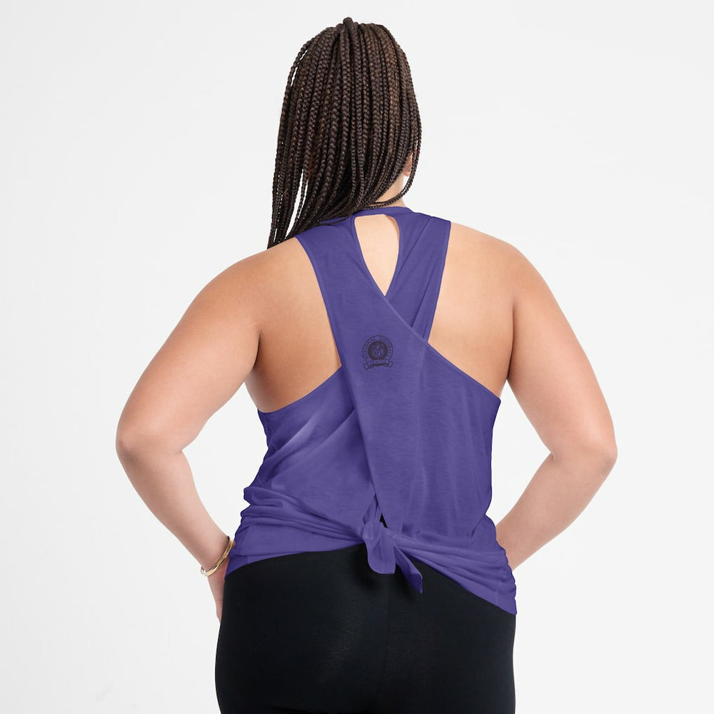 Minnesota Vikings Women's Glory Open-Back Crisscross Dri-FIT Tank Top - Purple sale