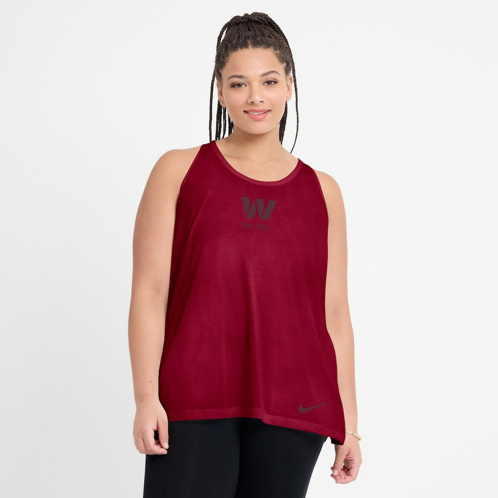 Washington Commanders Women's Glory Open-Back Crisscross Dri-FIT Tank Top - Burgundy cheap