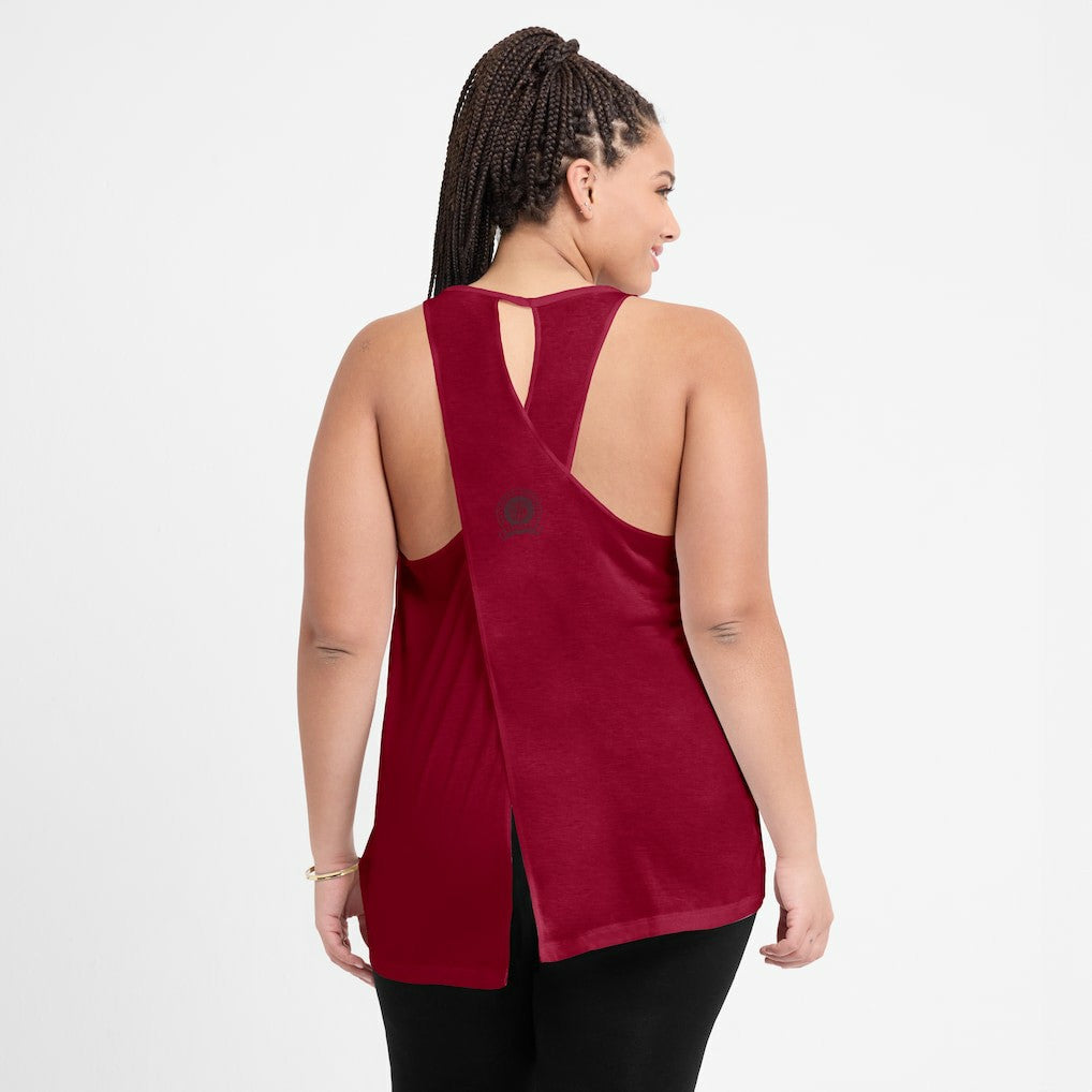 Washington Commanders Women's Glory Open-Back Crisscross Dri-FIT Tank Top - Burgundy cheap
