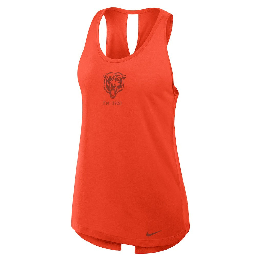 Chicago Bears Women's Glory Open-Back Crisscross Dri-FIT Tank Top - Orange outlet