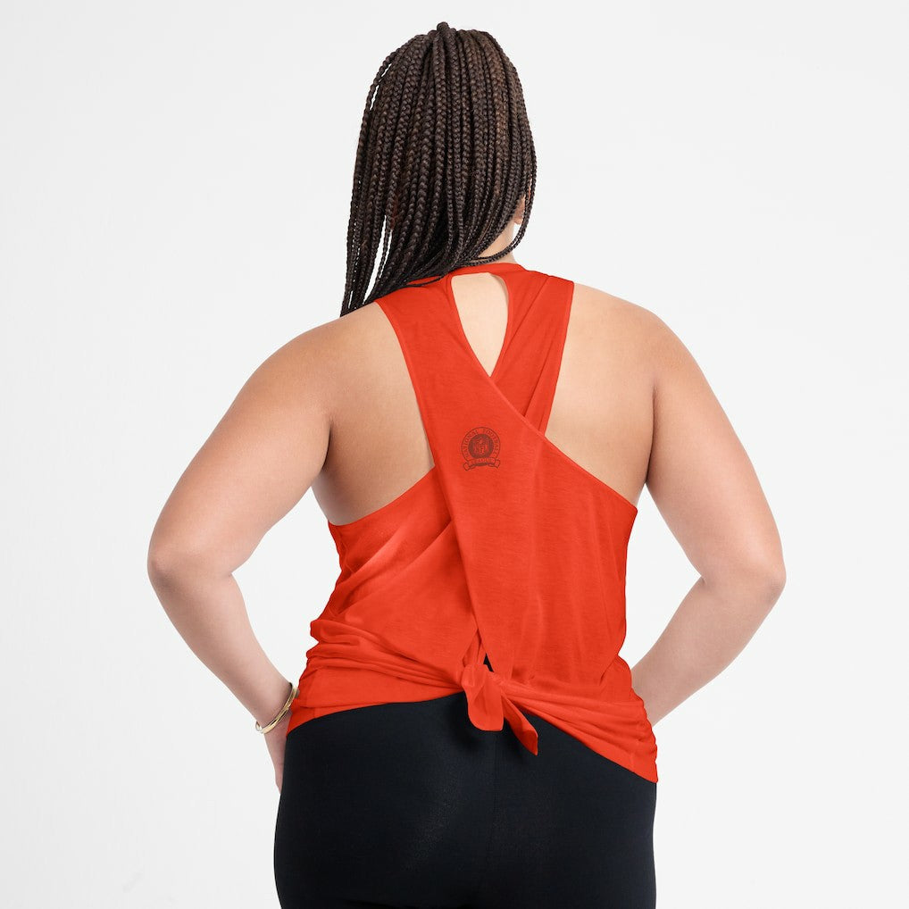 Chicago Bears Women's Glory Open-Back Crisscross Dri-FIT Tank Top - Orange outlet