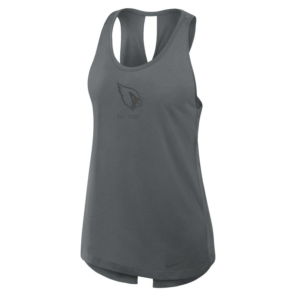 Arizona Cardinals Women's Glory Open-Back Crisscross Dri-FIT Tank Top - Charcoal cheap