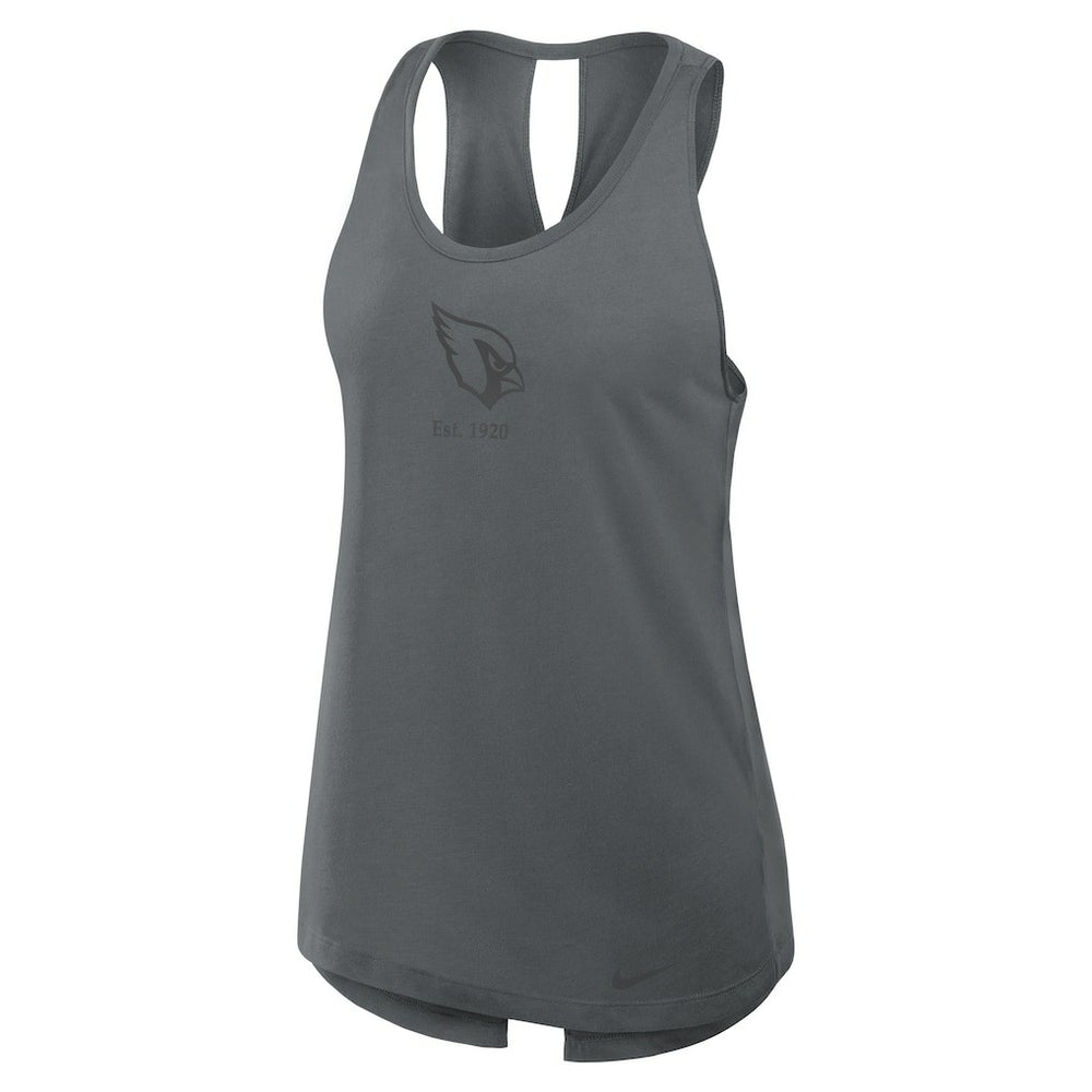 Arizona Cardinals Women's Glory Open-Back Crisscross Dri-FIT Tank Top - Charcoal cheap