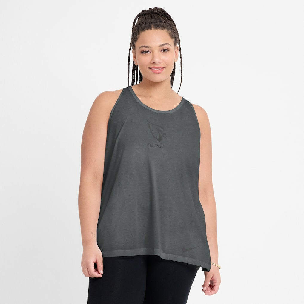 Arizona Cardinals Women's Glory Open-Back Crisscross Dri-FIT Tank Top - Charcoal cheap