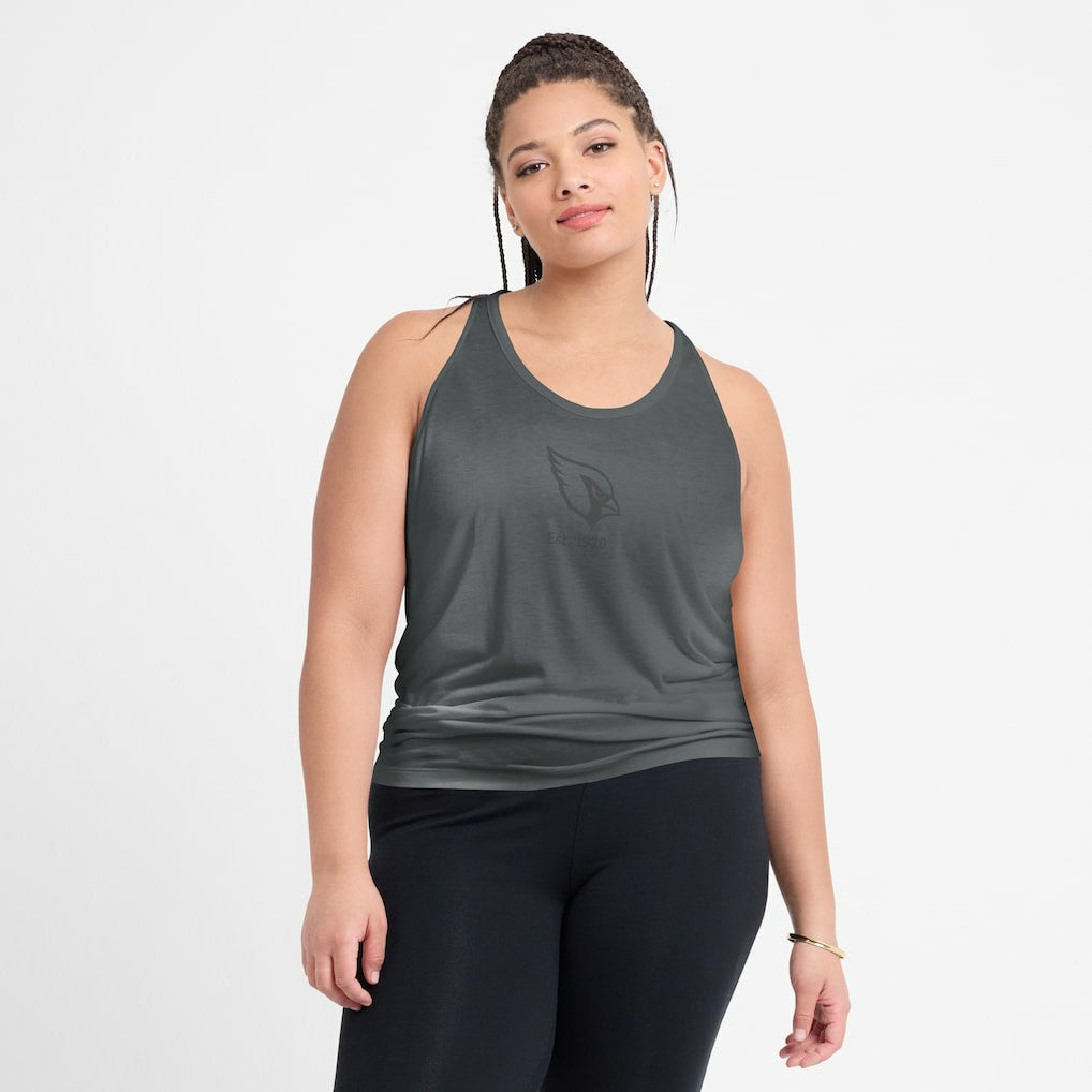 Arizona Cardinals Women's Glory Open-Back Crisscross Dri-FIT Tank Top - Charcoal cheap