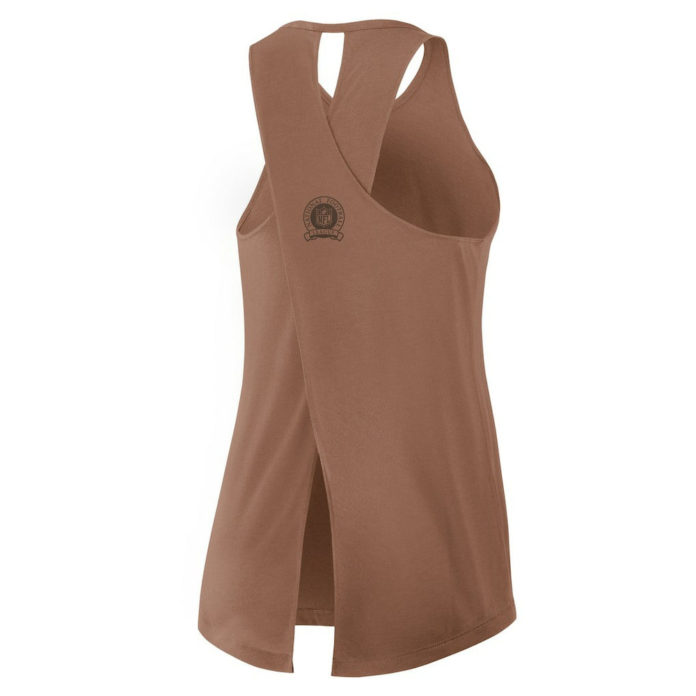 Cleveland Browns Women's Glory Open-Back Crisscross Dri-FIT Tank Top - Brown for sale