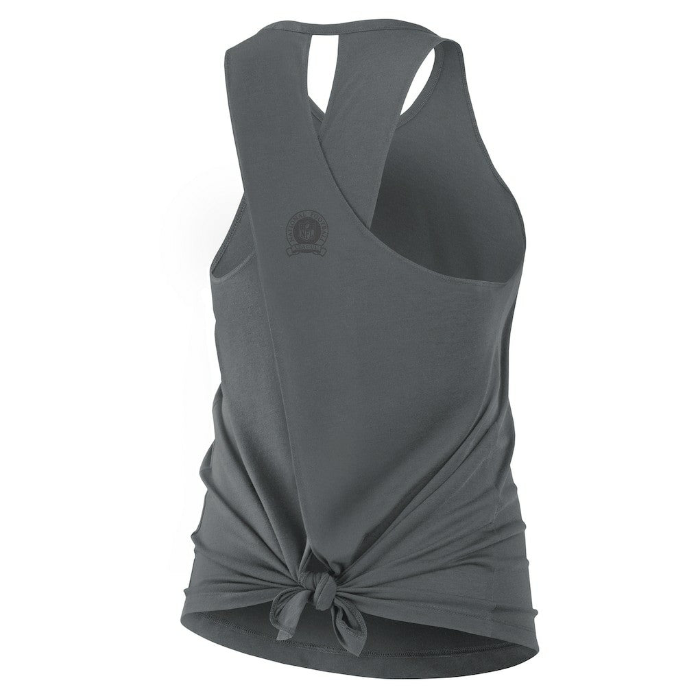 Carolina Panthers Women's Glory Open-Back Crisscross Dri-FIT Tank Top - Charcoal on sale