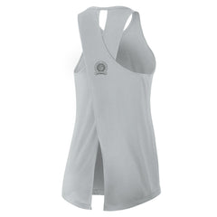 Detroit Lions Women's Glory Open-Back Crisscross Dri-FIT Tank Top - Gray for sale