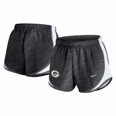 Green Bay Packers Women's Tempo Dri-FIT Shorts - Anthracite for sale