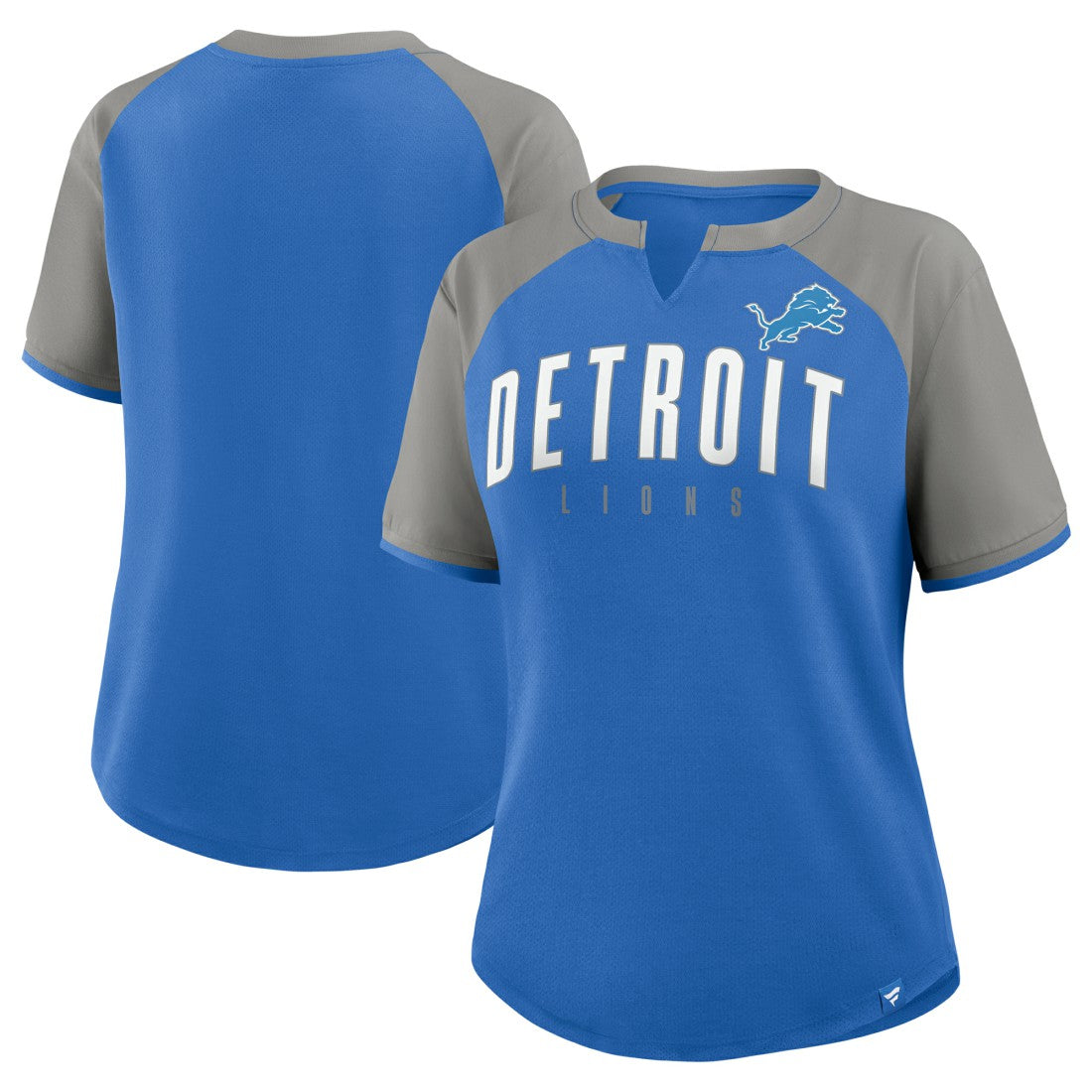 Detroit Lions Women's Height Advantage T-Shirt - Blue/Silver sale