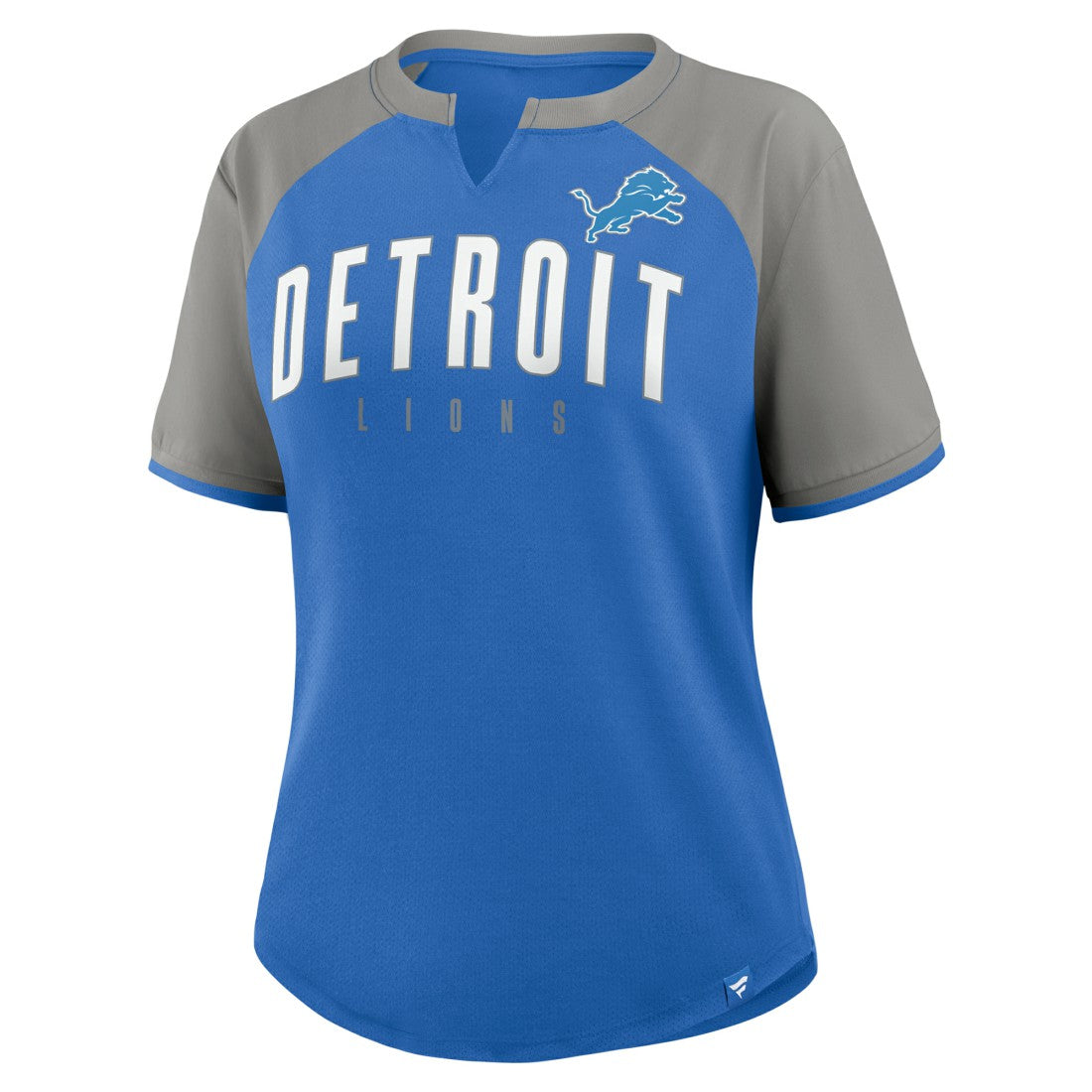 Detroit Lions Women's Height Advantage T-Shirt - Blue/Silver sale