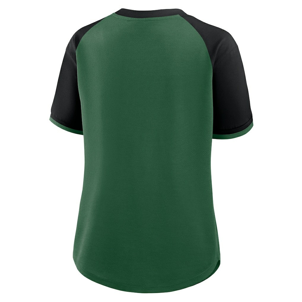 New York Jets Women's Height Advantage T-Shirt - Green/Black for sale