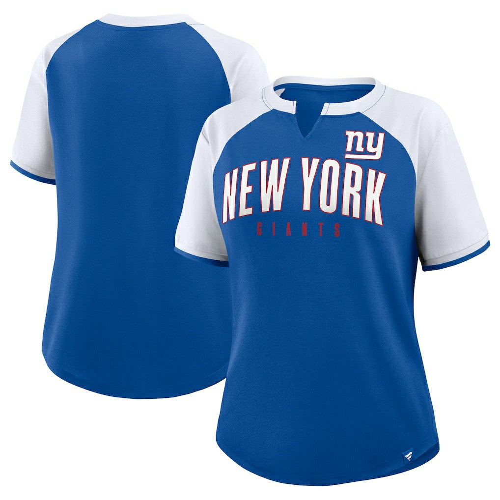 New York Giants Women's Height Advantage T-Shirt - Royal/White sale
