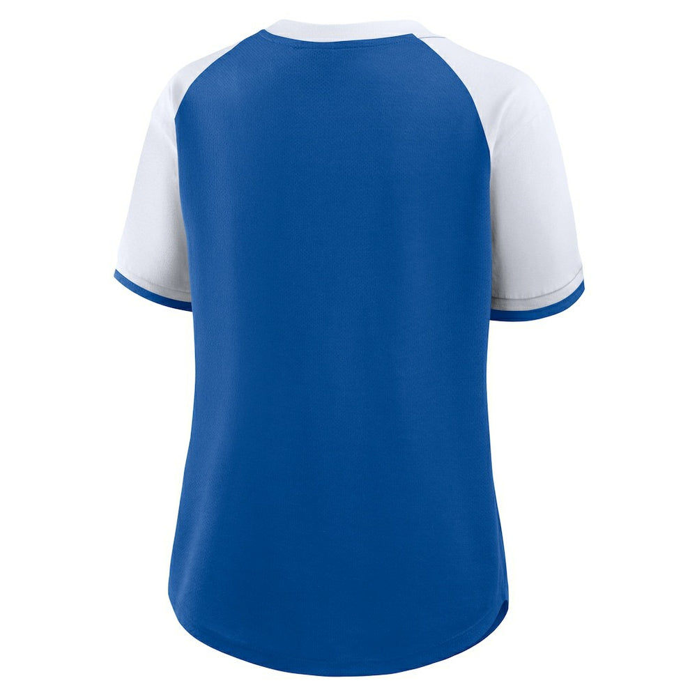 New York Giants Women's Height Advantage T-Shirt - Royal/White sale