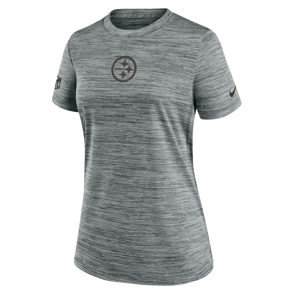 Pittsburgh Steelers Women's Sideline Velocity Dri-FIT T-Shirt - Gray outlet