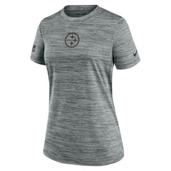 Pittsburgh Steelers Women's Sideline Velocity Dri-FIT T-Shirt - Gray outlet