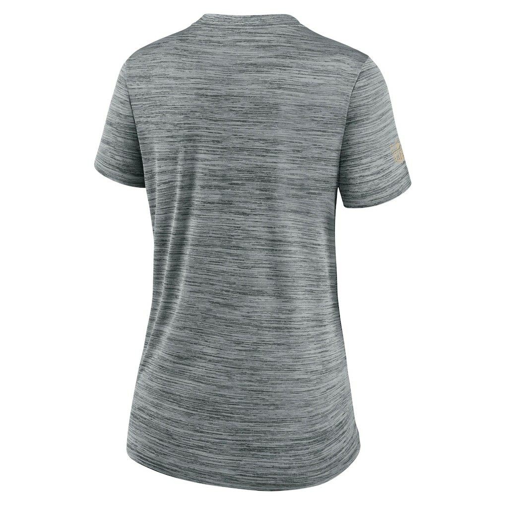 New Orleans Saints Women's Sideline Velocity Dri-FIT T-Shirt - Gray on sale
