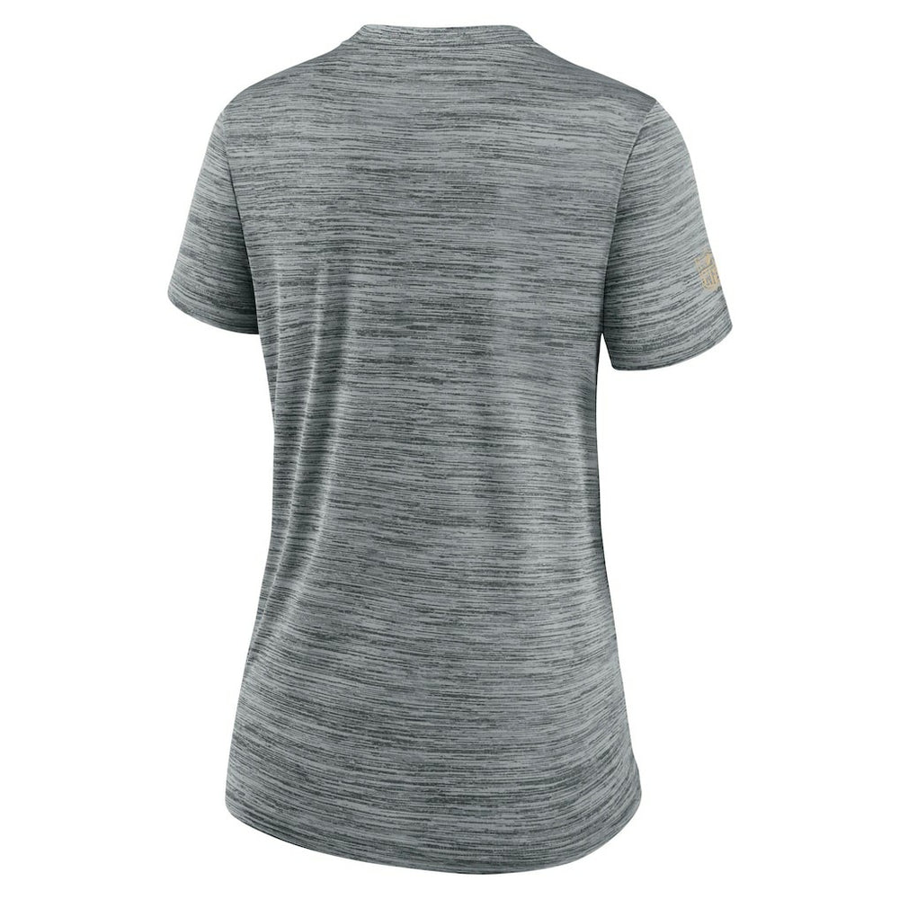New Orleans Saints Women's Sideline Velocity Dri-FIT T-Shirt - Gray on sale
