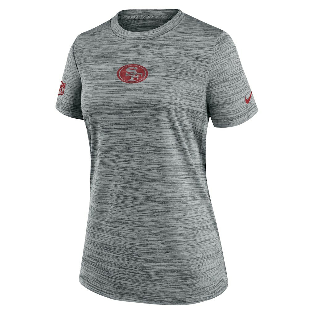 San Francisco 49ers Women's Sideline Velocity Dri-FIT T-Shirt - Gray sale