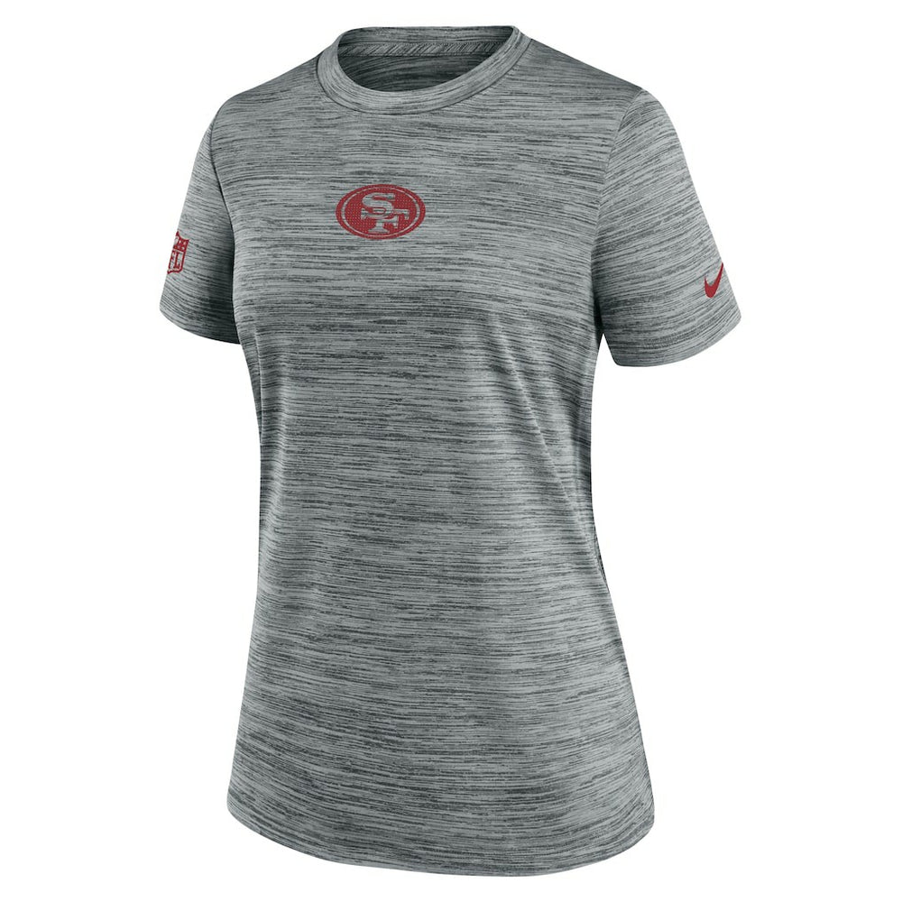 San Francisco 49ers Women's Sideline Velocity Dri-FIT T-Shirt - Gray sale