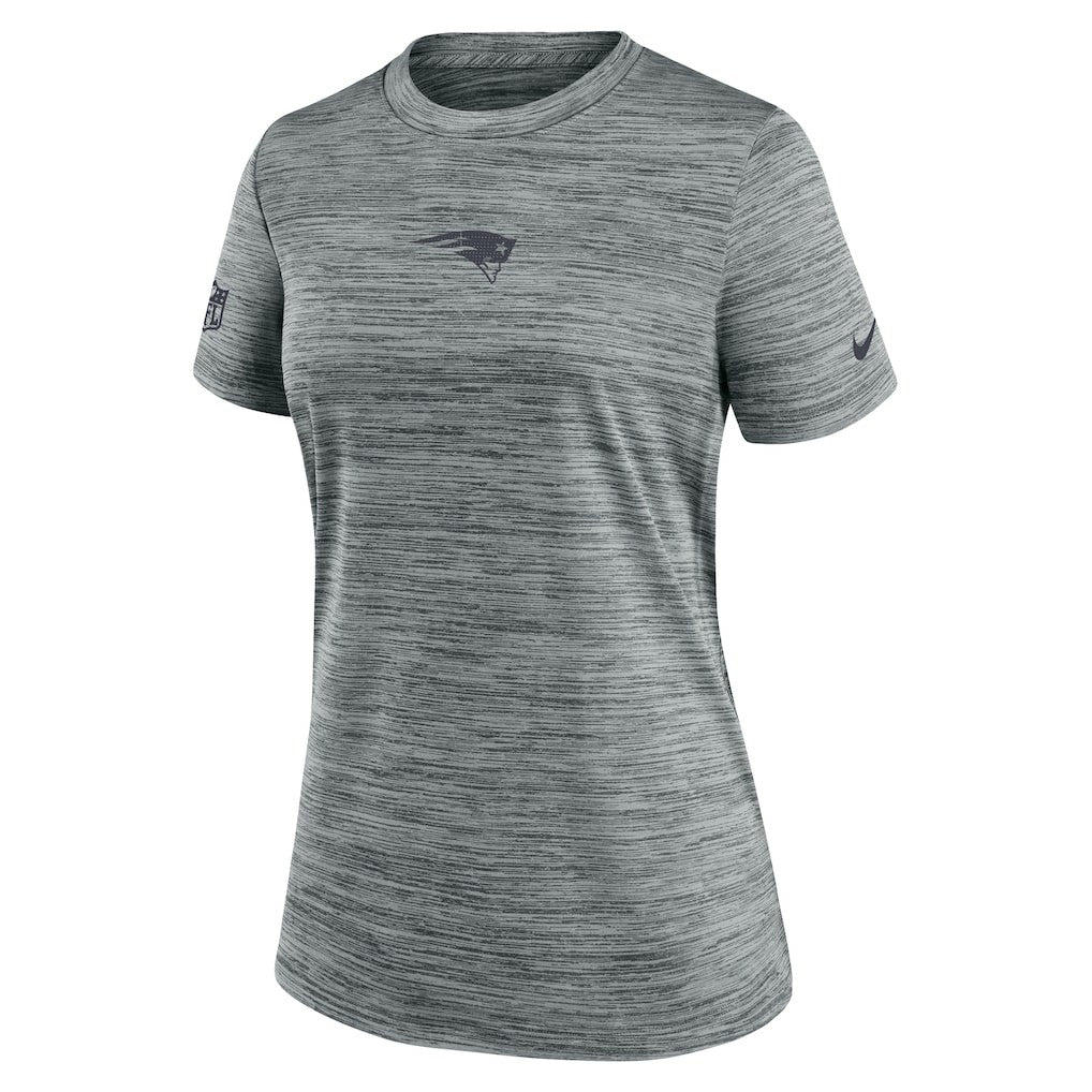 New England Patriots Women's Sideline Velocity Dri-FIT T-Shirt - Gray sale