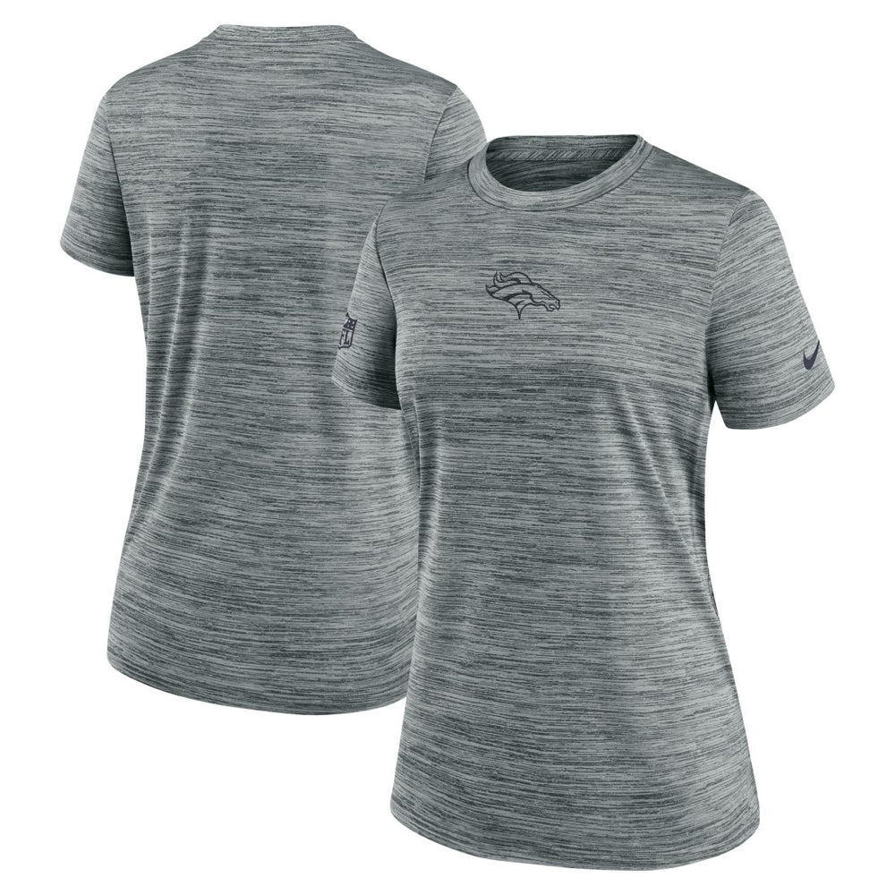 Denver Broncos Women's Sideline Velocity Dri-FIT T-Shirt - Gray outlet