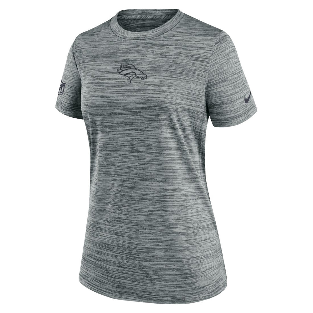 Denver Broncos Women's Sideline Velocity Dri-FIT T-Shirt - Gray outlet