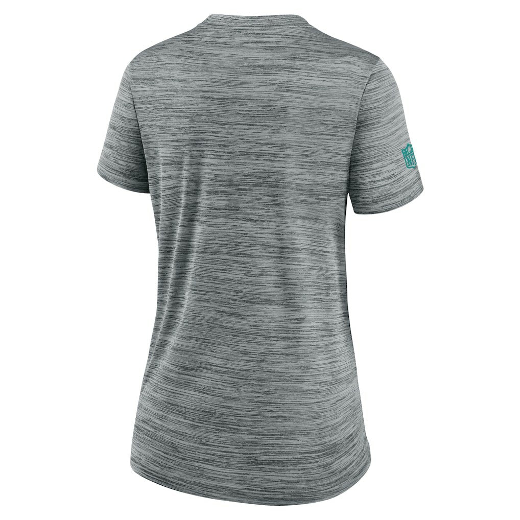 Miami Dolphins Women's Sideline Velocity Dri-FIT T-Shirt - Gray outlet