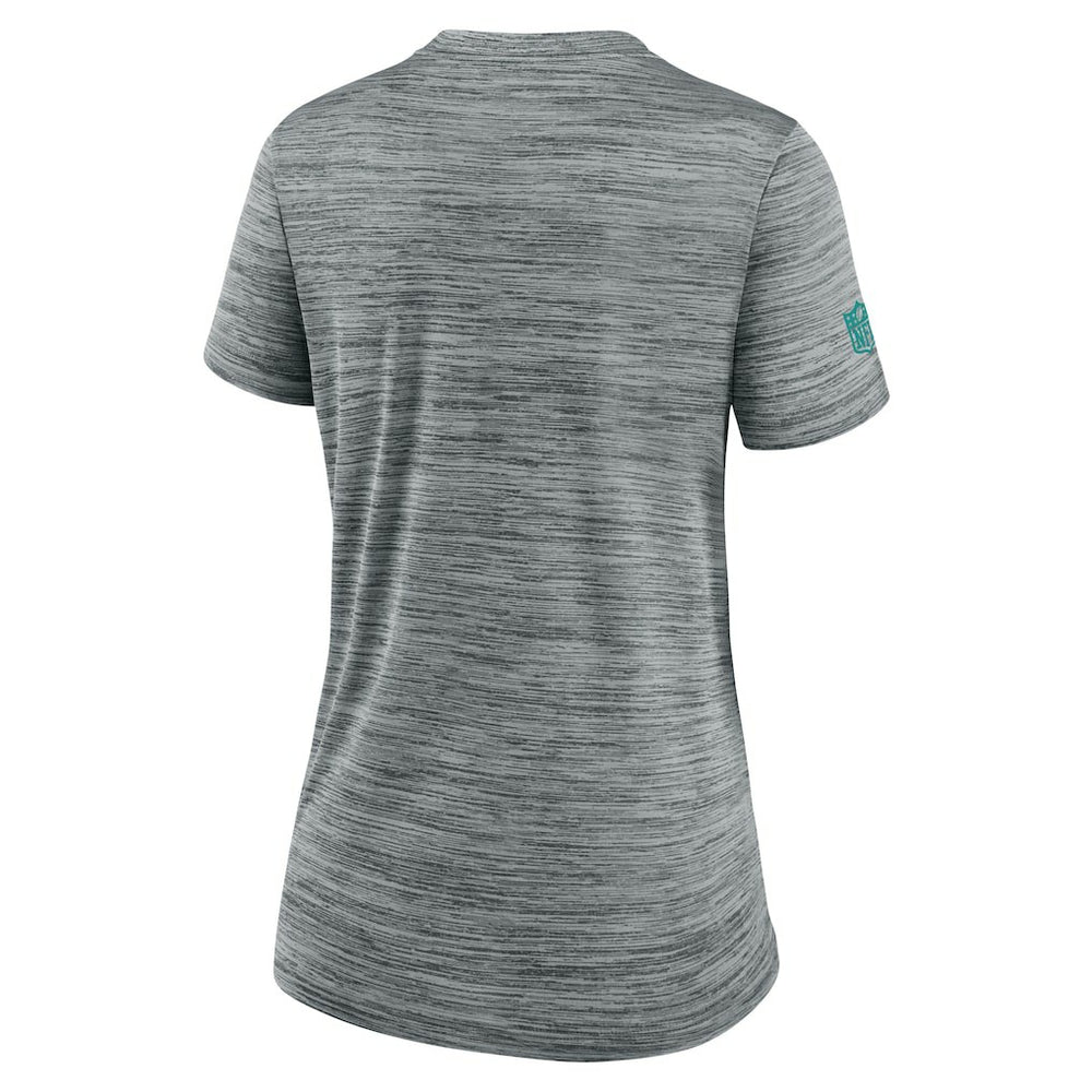 Miami Dolphins Women's Sideline Velocity Dri-FIT T-Shirt - Gray outlet