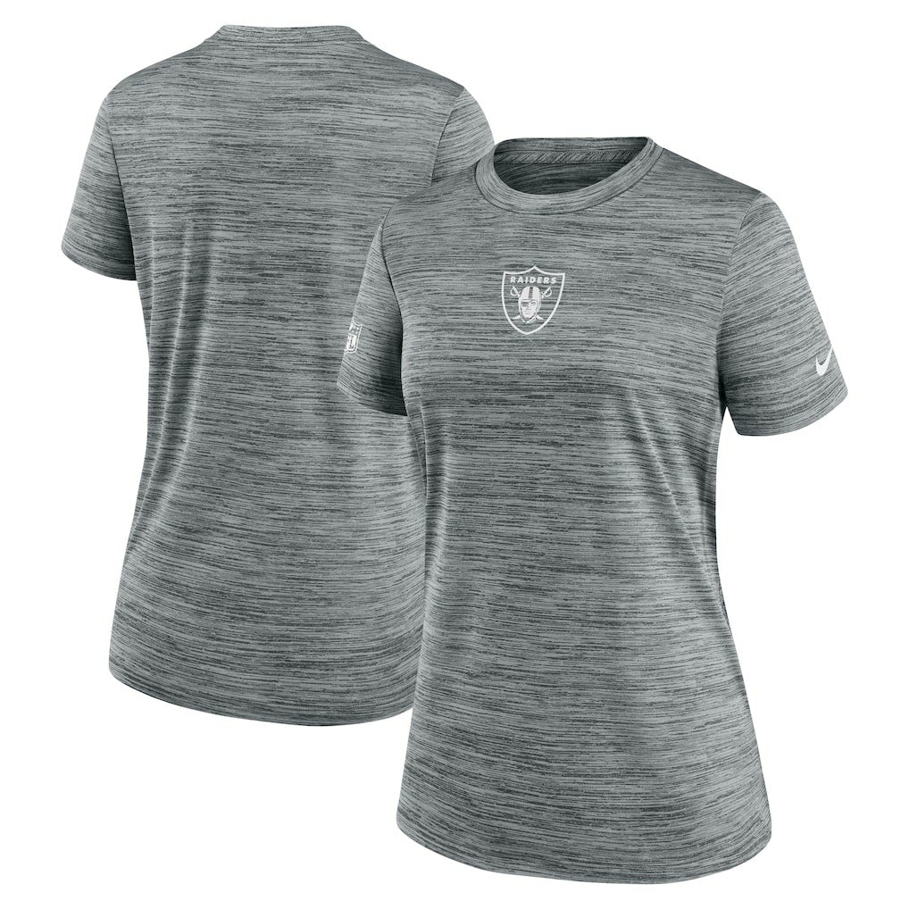 Las Vegas Raiders Women's Sideline Velocity Dri-FIT T-Shirt - Gray on sale