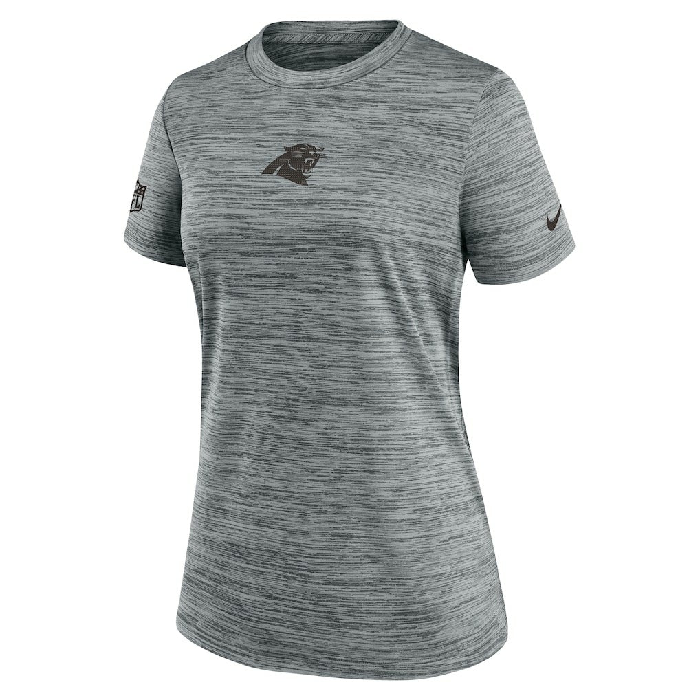 Carolina Panthers Women's Sideline Velocity Dri-FIT T-Shirt - Gray for sale