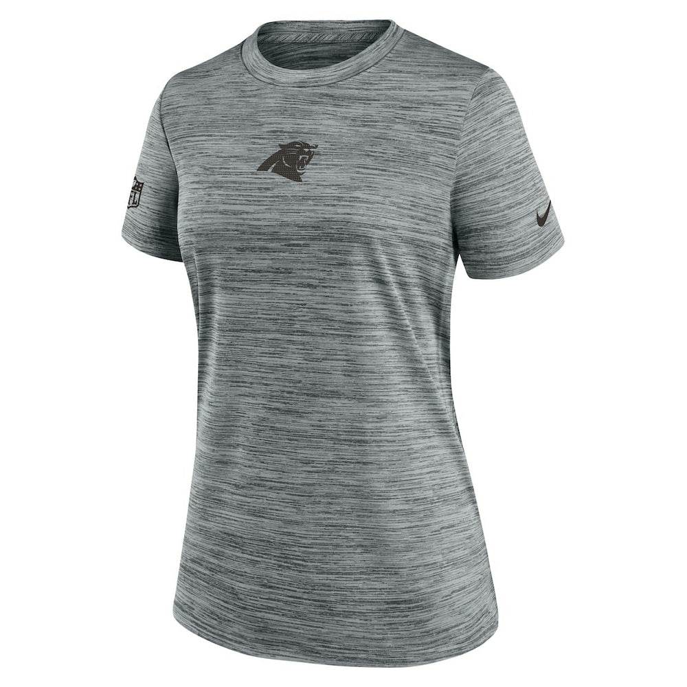 Carolina Panthers Women's Sideline Velocity Dri-FIT T-Shirt - Gray for sale