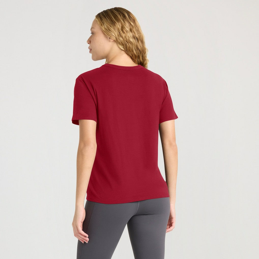 San Francisco 49ers Women's Line Em Up T-Shirt - Scarlet sale