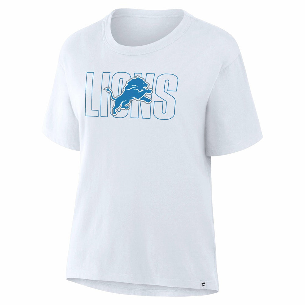 Detroit Lions Women's Line Em Up T-Shirt - Ash sale
