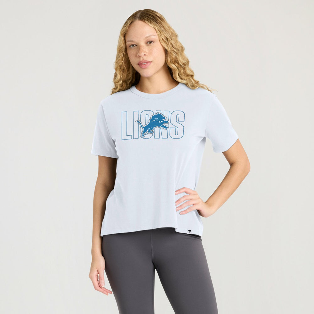 Detroit Lions Women's Line Em Up T-Shirt - Ash sale