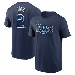 Yandy Diaz Tampa Bay Rays Fuse Name & Number T-Shirt Navy