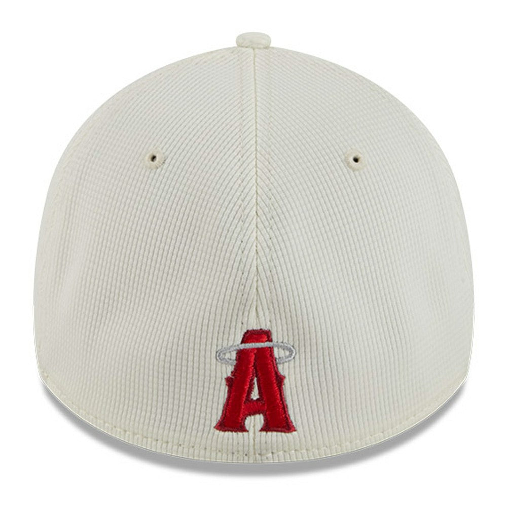 Los Angeles Angels City Connect Batting Practice 39THIRTY Flex Hat Cream/Red