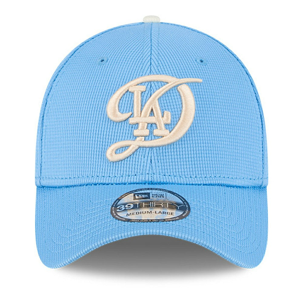 Los Angeles Dodgers City Connect Batting Practice 39THIRTY Flex Hat Light Blue