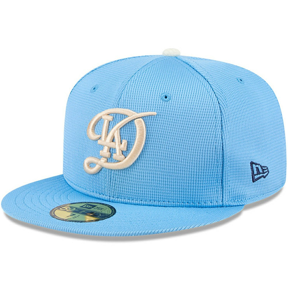 Los Angeles Dodgers City Connect Batting Practice 59FIFTY Fitted Hat Light Blue