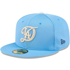 Los Angeles Dodgers City Connect Batting Practice 59FIFTY Fitted Hat Light Blue