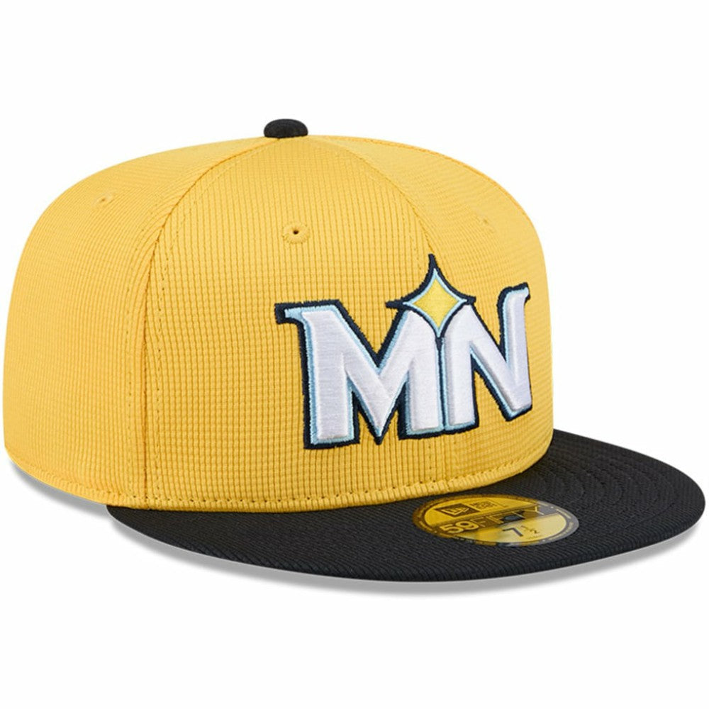 Minnesota Twins City Connect Batting Practice 59FIFTY Fitted Hat Yellow/Black