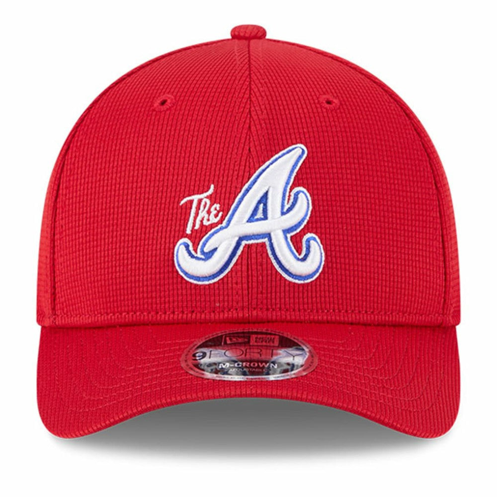Atlanta Braves City Connect Batting Practice 9FORTY M-Crown Adjustable Hat Red