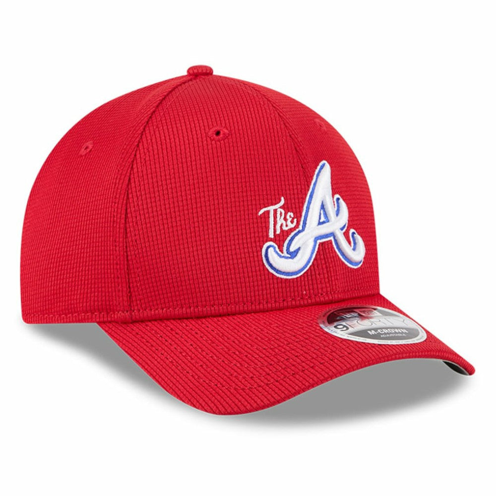 Atlanta Braves City Connect Batting Practice 9FORTY M-Crown Adjustable Hat Red
