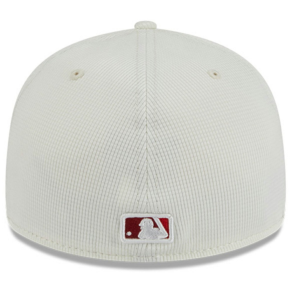 Los Angeles Angels City Connect Batting Practice Low Profile 59FIFTY Fitted Hat Cream/Red